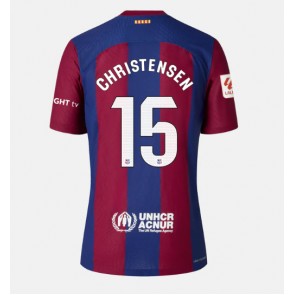 Barcelona Andreas Christensen #15 Domaci Dres za Ženska 2023-24 Kratak Rukavima